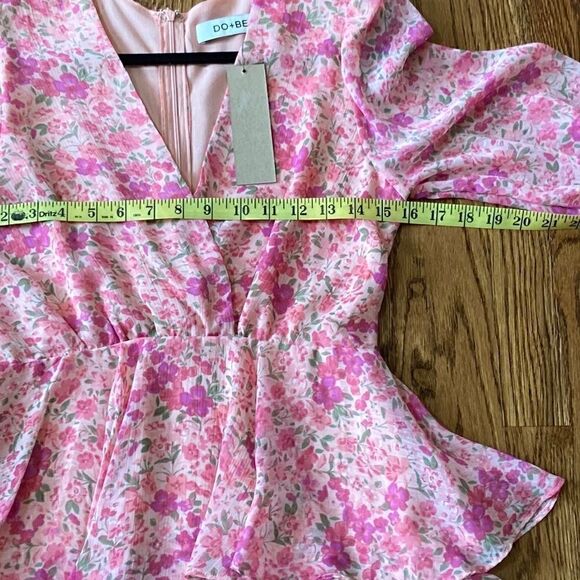 Nwt Do + Be Pink Floral Dress Small - Picture 10 of 15